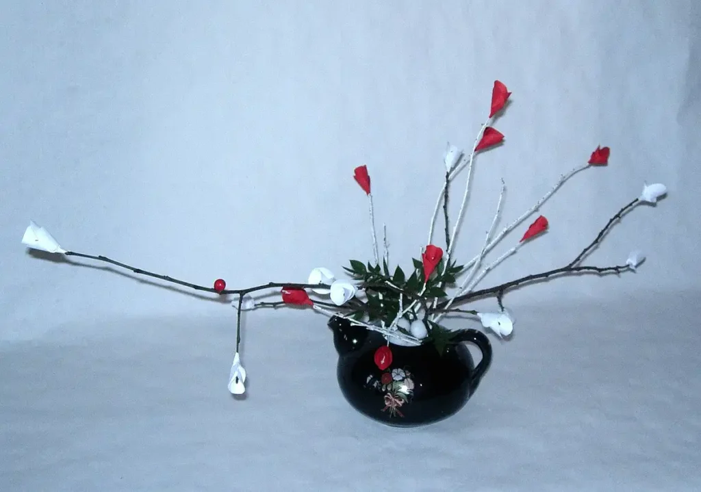 Hamonie florale – composition florale artistiques de Florence Boutoulle, tirées d’une œuvre originale, proposées par Fébécréations.fr